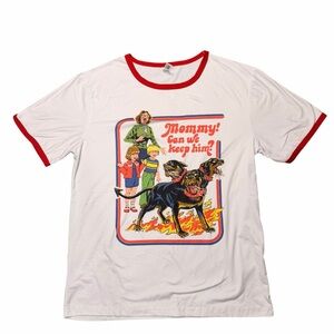 Hillbilly White and Red Funny Graphic Tee
